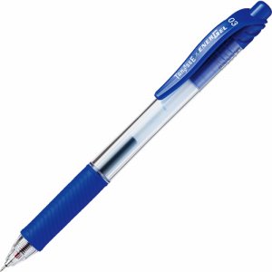 BLN103OTSC ノック式ゲルインクボールペン ニードルタイプ 0.3mm 青 汎用品 (111-6320)
