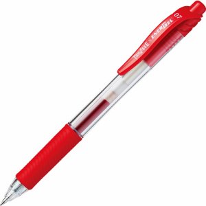 BL107OTSB ノック式ゲルインクボールペン 0.7mm 赤 汎用品 (111-6344)