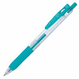 ゼブラ JJS15-BG ゲルインクボールペン サラサクリップ 0.4mm ブルーグリーン (613-3351)
