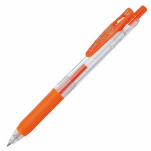 ゼブラ JJS15-ROR ゲルインクボールペン サラサクリップ 0.4mm レッドオレンジ (517-8841)