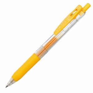 ゼブラ JJ15-Y ゲルインクボールペン サラサクリップ 0.5mm 黄 (517-8759)