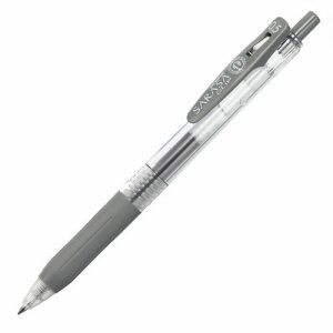 ゼブラ JJ15-GR ゲルインクボールペン サラサクリップ 0.5mm グレー (613-1760)