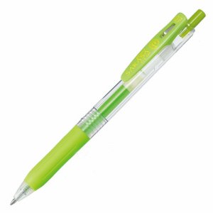 ゼブラ JJB15-LG ゲルインクボールペン サラサクリップ 0.7mm ライトグリーン (410-4377)