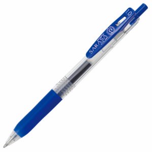 ゼブラ JJE15-BL ゲルインクボールペン サラサクリップ 1.0mm 青 (210-7097)