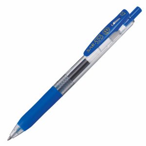 ゼブラ JJB15-BL ゲルインクボールペン サラサクリップ 0.7mm 青 (916-6141) 1セット＝10本