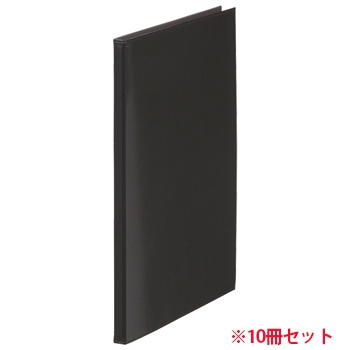 KINGJIM 1931LF-BLACK クリアーファイル レザフェス 10冊セット 黒