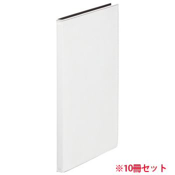 KINGJIM 1931LF-WHITE クリアーファイル レザフェス 10冊セット 白