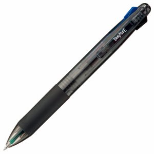 16-8365220 油性4色ボールペン 0.7mm (軸色 ブラック) バネクリップ仕様 汎用品 (814-2948)