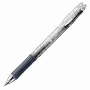 ゼブラ B3A5-C 3色油性ボールペン クリップ-オン スリム3C 0.7mm (軸色:透明) (416-1950)