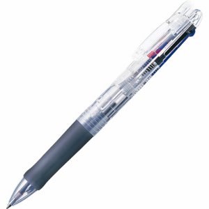 ゼブラ B3A3-C 3色油性ボールペン クリップ-オンG 3C 0.7mm (軸色:透明) (410-4179)