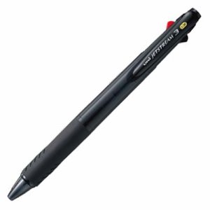 三菱鉛筆 SXE340038T.24 ジェットストリーム 3色ボールペン 0.38mm 軸色透明ブラック (819-5364)