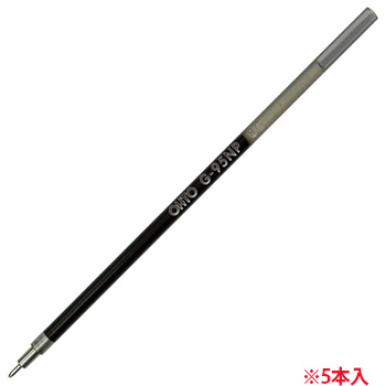 OHTO G-95NPクロ ゲルインクボールペン替芯 0.5mm 黒 ニードルポイントマルチカラーゲル用 (910-7433) 