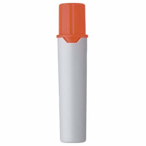 三菱鉛筆 PMR70K.4 水性マーカー プロッキー詰替えタイプ用インクカートリッジ 太字角芯＋細字丸芯 蛍光橙 (414-44