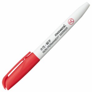 MONAMI 12903 NON-PERMANENT MARKER ACCU LINER PEN X-FINE 赤