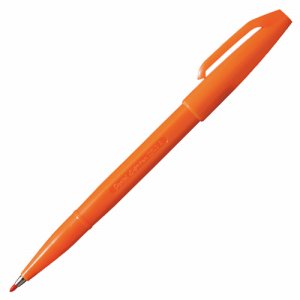 ペンテル S520-FD 水性サインペン 橙 (914-4971)
