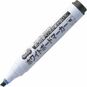 TS-NDWBK-K ホワイトボードマーカー ノンドライタイプ 太字・角芯 黒 汎用品 (111-7280)