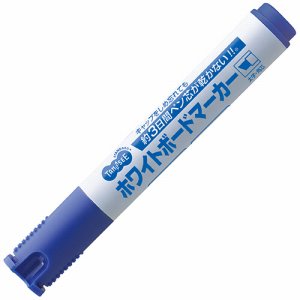 TS-NDWBK-L ホワイトボードマーカー ノンドライタイプ 太字・角芯 青 汎用品 (111-7303)