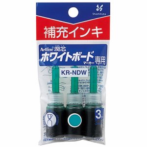 シヤチハタ KR-NDWミドリ アートライン潤芯ホワイトボードマーカー用補充インキ 緑 KR-NDW (016-7819) 1パ