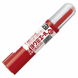 コクヨ PM-B513R ホワイトボード用マーカー ヨクミエール 太字・角芯 赤 (819-5685)