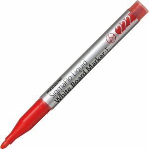 MONAMI 18418 ホワイトボード用マーカー SIGMAFLO LIQUID 細字 赤 (216-0452)