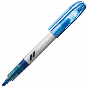 TS-LMSL-B 蛍光マーカー(直液式) シングルタイプ ブルー 汎用品 (111-6610)