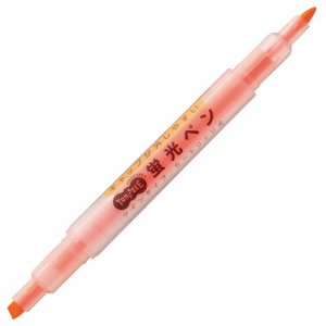 TS-WKT11OR キャップが外しやすい蛍光ペン ツイン オレンジ 汎用品 (015-7508)