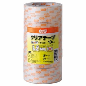 TCT18 クリアテープ 18mm×35M 汎用品 (816-8887) 1パック=10巻