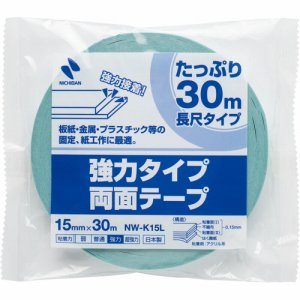 ニチバン NW-K15L 強力タイプ両面テープ 15mm×30m (215-6042)