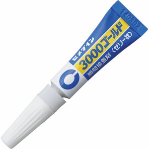 セメダイン CA-065 瞬間接着剤 3000ゴールド ゼリー状 3g (912-2723) 1セット=10本
