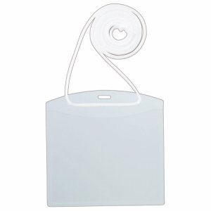 OR-489 イベント用名札 スタンダードサイズ ひも付 10個パック 汎用品 (514-6413) 1パック=10個