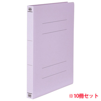 PLUS No.021NW-VI フラットファイル 厚とじ300 樹脂製とじ具 A4タテ 背幅28mm バイオレット