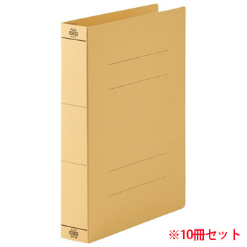 PLUS No.021SW-YE フラットファイル 厚とじ500 樹脂製とじ具 A4タテ 背幅53mm イエロー