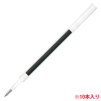 ゼブラ RJF38-BK ジェルボールペン替芯 JF-0.38芯 サラサ用 10本セット 黒