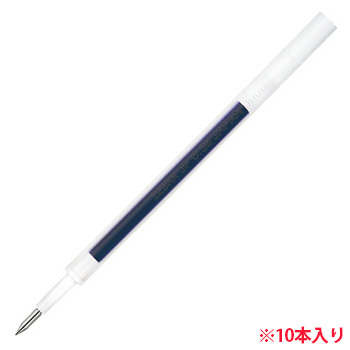 ゼブラ RJF38-BL ジェルボールペン替芯 JF-0.38芯 サラサ用 10本セット 青