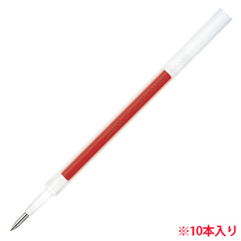 ゼブラ RJF38-R ジェルボールペン替芯 JF-0.38芯 サラサ用 10本セット 赤