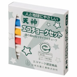 日本白墨 ECO-6 エコチョーク72 4色詰合せ (517-4362) 1箱＝6本
