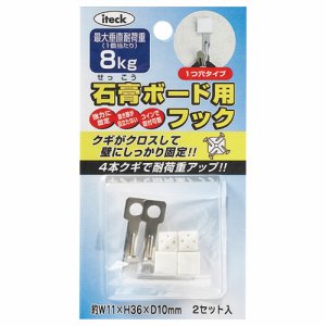 Iteck KSBF-11 石膏ボード用フック 耐荷重約8kg (517-5062) 1パック=2個