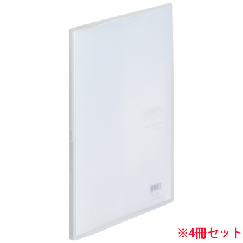 LIHIT N-8117-1 soeru クリヤーブック A2縦 ポケット20枚 背幅11mm 10冊セット フロストクリヤー