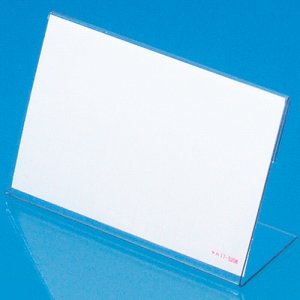 ササガワ 34-3220 カード立 L型 中 W85×H55mm アミ目ショーカード入 (613-3986) 1箱=10個