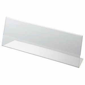 CREWS CRL791042 アクリル製カード立て L型 特大 250×80mm (914-8830) 1セット=10個