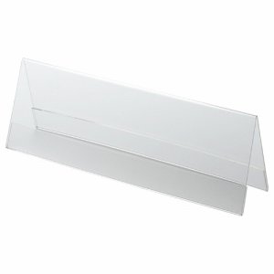 CREWS CRV791141 アクリル製カード立て V型 特大 250×80mm (914-8883) 1セット=10個