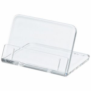 共栄プラスチック L-50-5 L型豆カード立 W50×H35mm 透明 (517-3761) 1パック=5個
