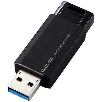 ELECOM ESD-EPK1000GBK 外付けポータブルSSD 1TB ブラック
