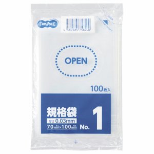 LTR01-TSHK 規格袋 1号 0.03×70×100mm 汎用品