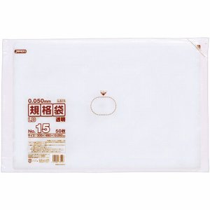 ジャパックス L515 LD規格袋 500シリーズ 15号 300×450mm 厚口タイプ (017-5038) 1パック=50