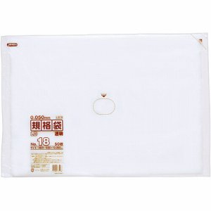 ジャパックス L518 LD規格袋 500シリーズ 18号 380×530mm 厚口タイプ (013-1287) 1パック=50