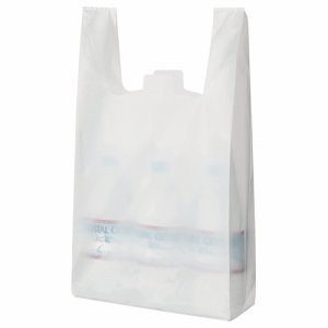TS-MB458 乳白レジ袋 35号 ヨコ265×タテ540×マチ幅130mm 汎用品 (819-8532) 1パック=100枚