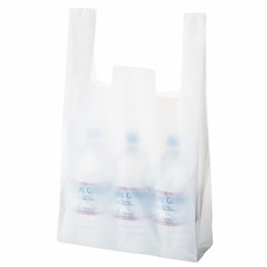 TSHK-MW009 乳白レジ袋 45号 ヨコ300×タテ530×マチ幅140mm 汎用品 (015-3357) 1パック=10