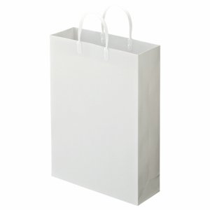 ORLB-L-WH ラミネートバッグ 大 ヨコ320×タテ440×マチ幅110mm 白 汎用品 (611-0956) 1パック=