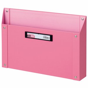 TSMBA4-P マグネットボックス（貼り表紙） A4ヨコ型 ピンク 汎用